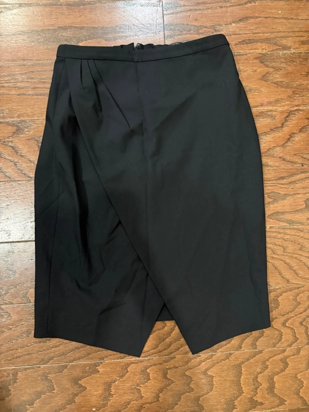 J. Crew NWT wool blend asymmetrical black pencil skirt, size 4